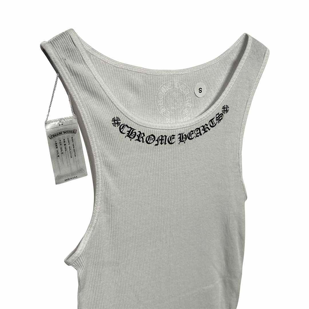 Chrome Hearts Neck Logo Miyumi Sisters White Tank Top