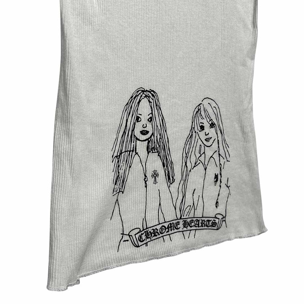 Chrome Hearts Neck Logo Miyumi Sisters White Tank Top