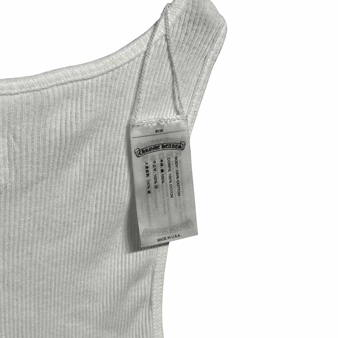 Chrome Hearts Neck Logo Miyumi Sisters White Tank Top
