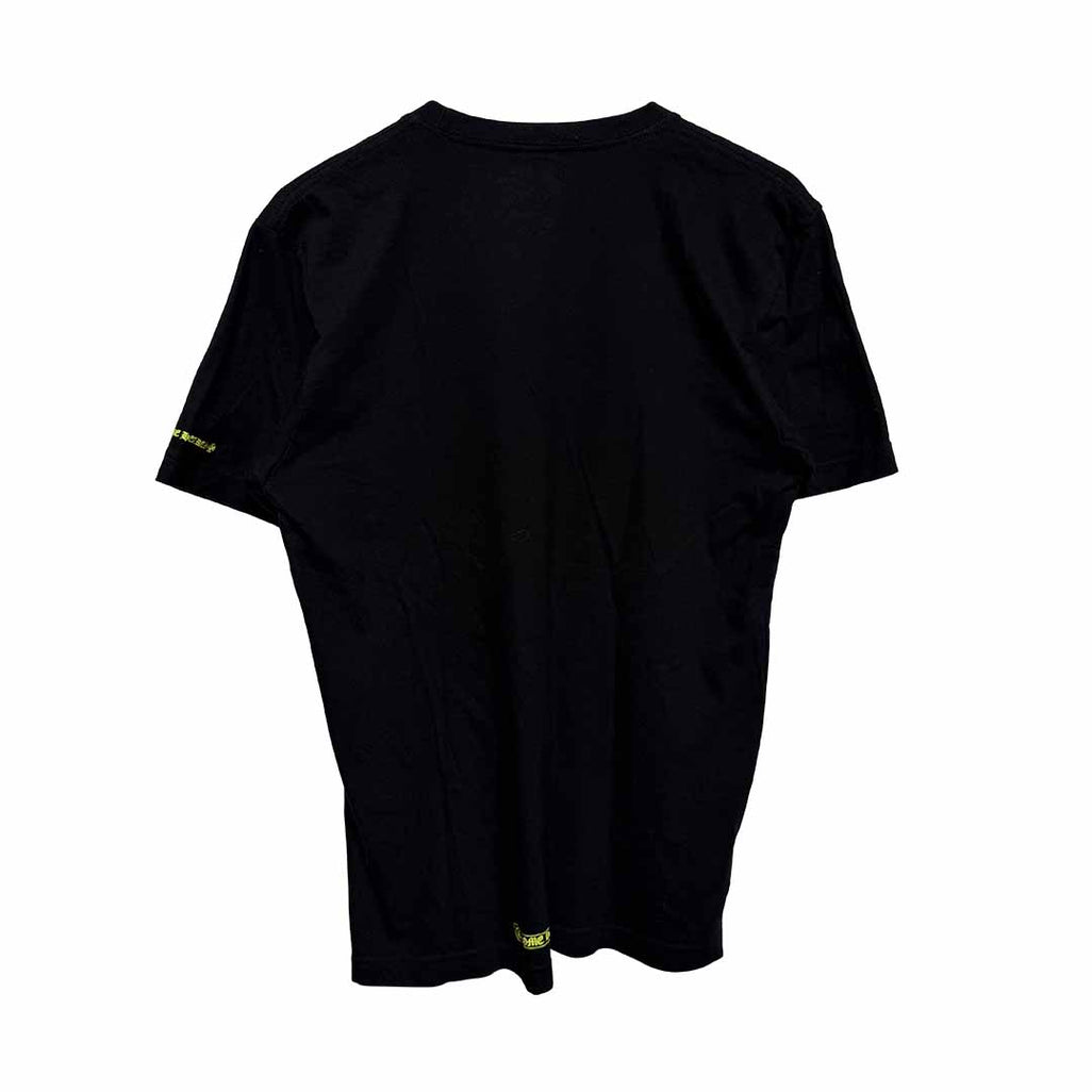 Chrome Hearts Neck Logo T-Shirt Black Yellow