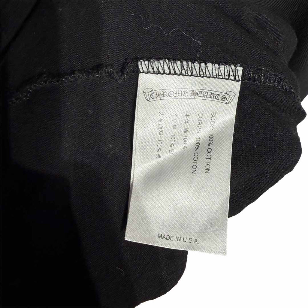 Chrome Hearts Neck Logo T-Shirt Black Yellow