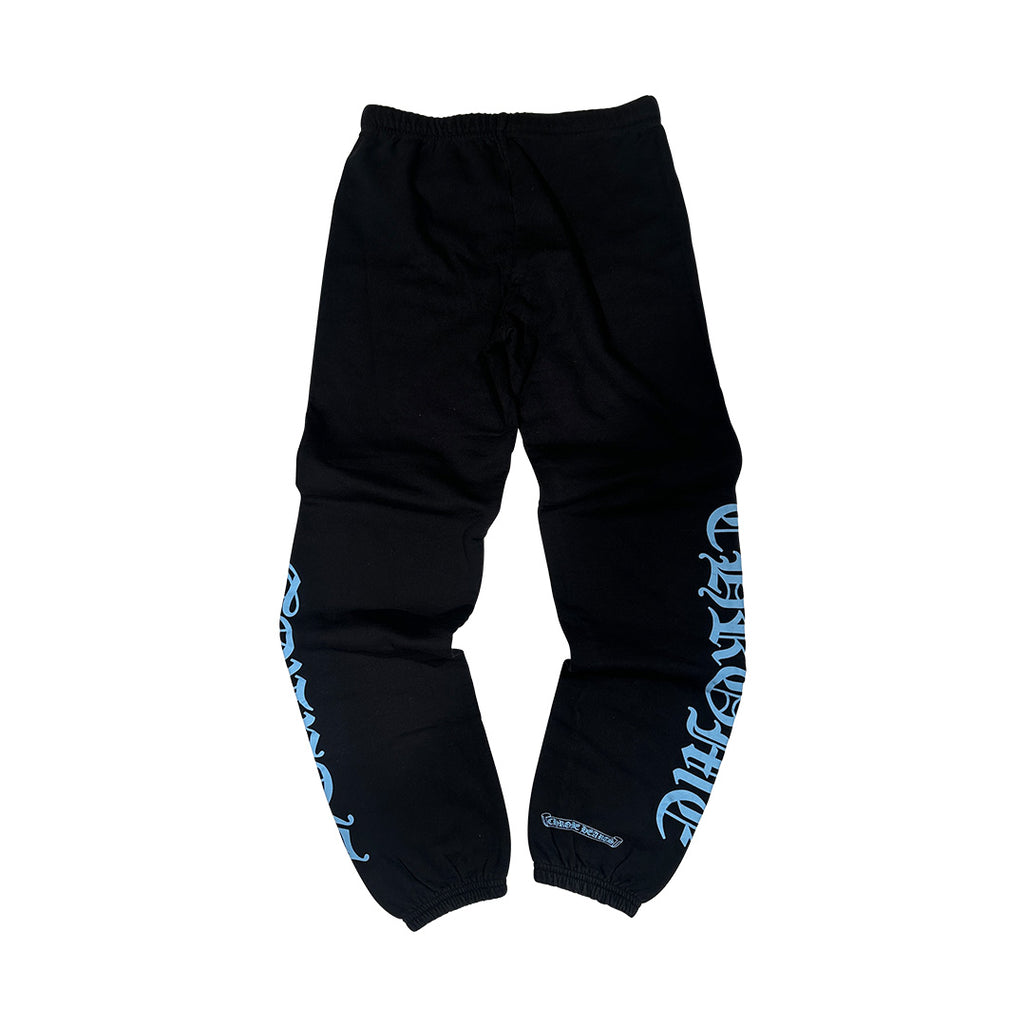 Chrome Hearts Online Exclusive Script Sweatpants Black Blue