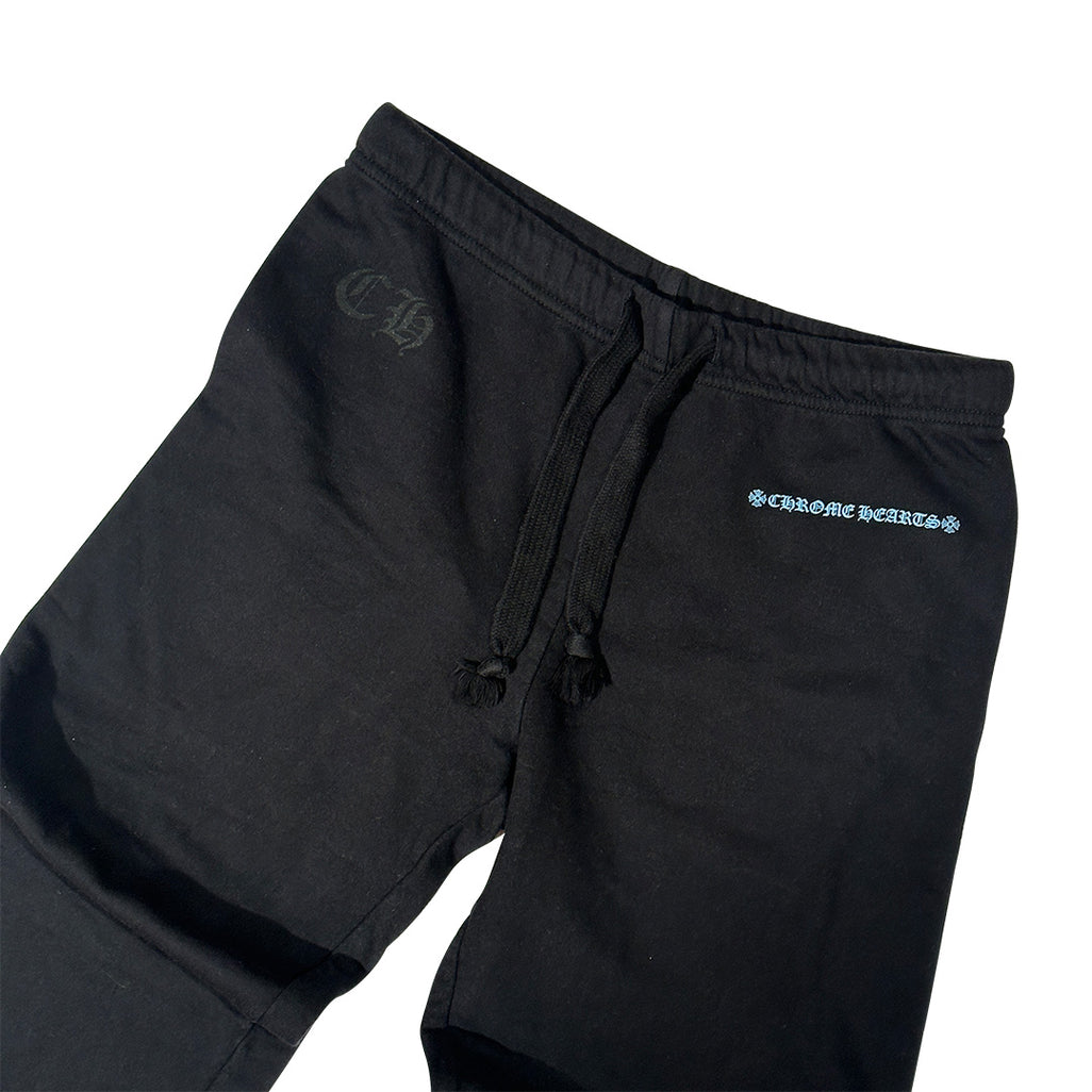 Chrome Hearts Online Exclusive Script Sweatpants Black Blue
