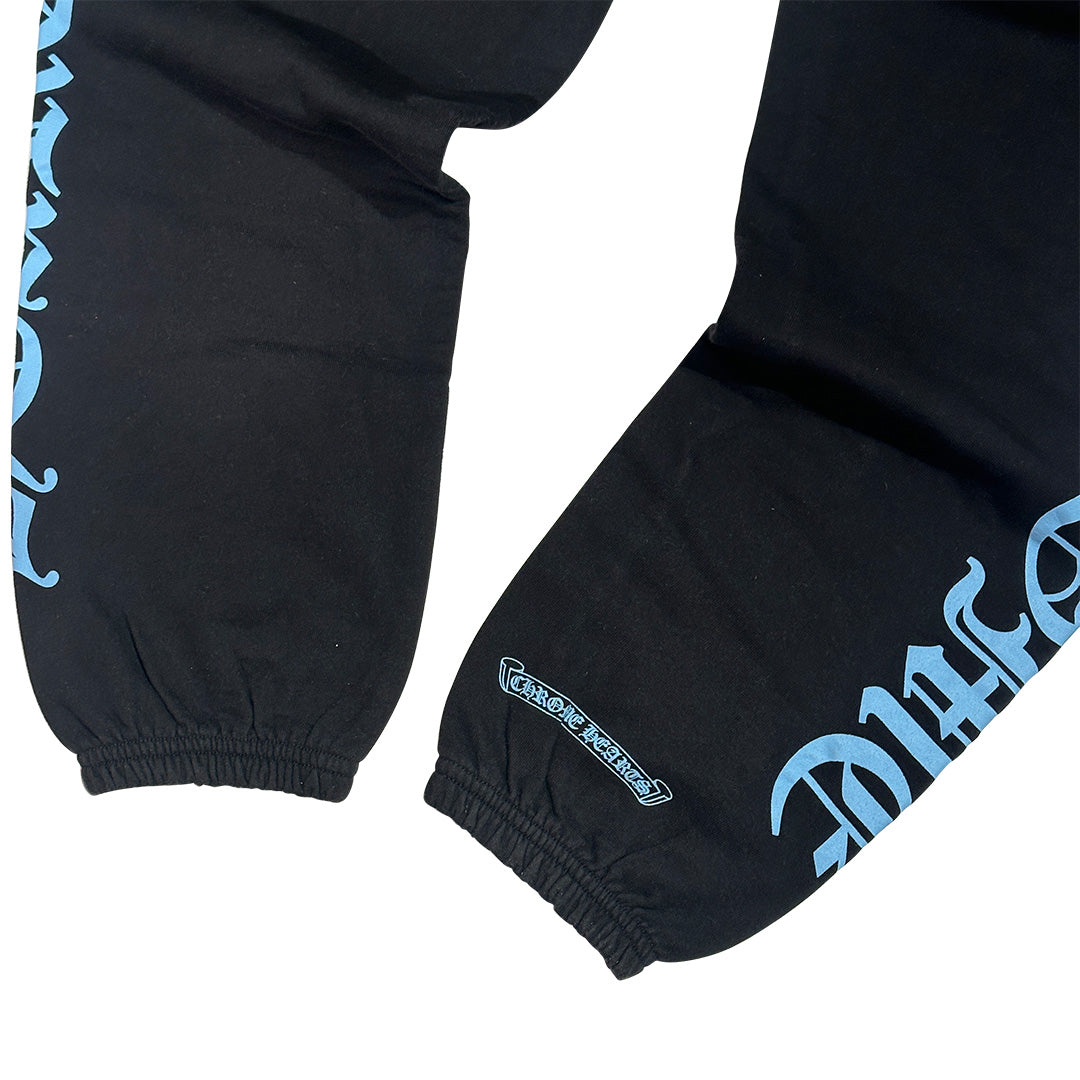 Chrome Hearts Online Exclusive Script Sweatpants Black Blue
