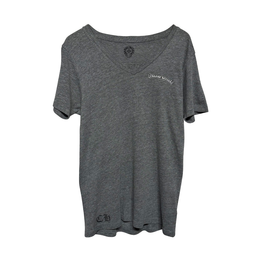 Chrome Hearts Scroll Logo T-Shirt Grey