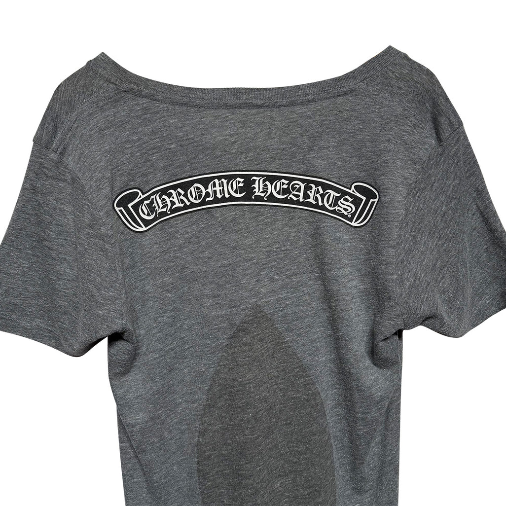 Chrome Hearts Scroll Logo T-Shirt Grey