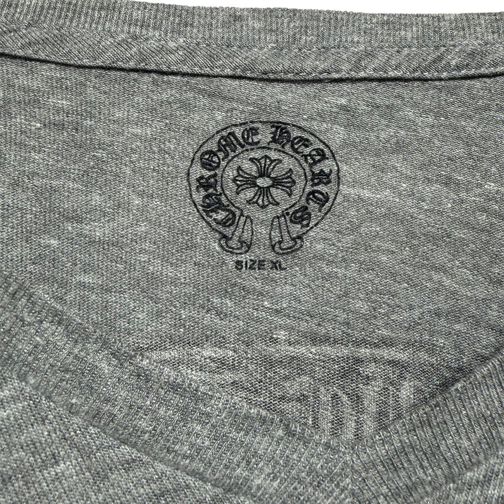 Chrome Hearts Scroll Logo T-Shirt Grey