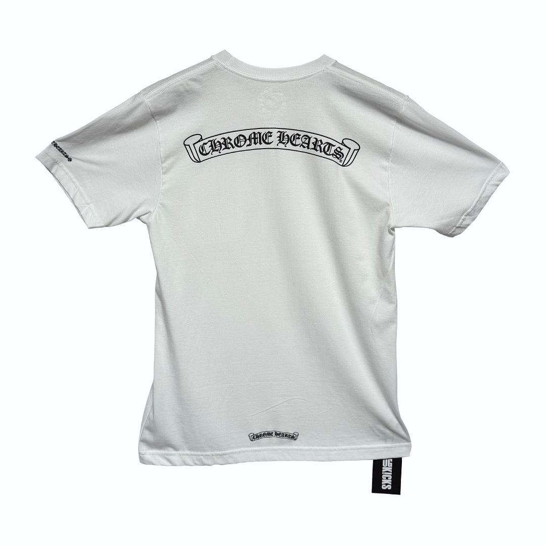 Chrome Hearts Scroll Logo T-Shirt White