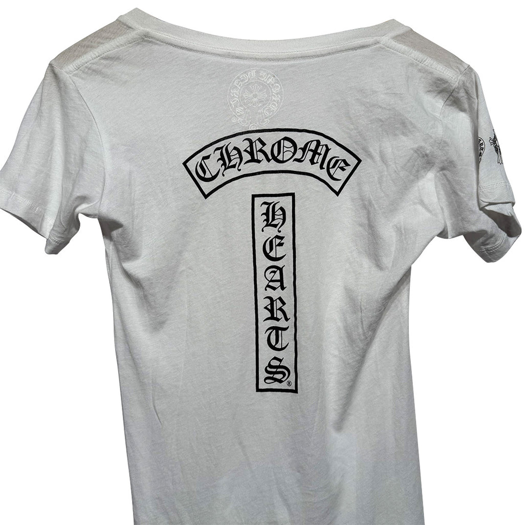 Chrome Hearts Short-Sleeve T-Shirt "T-Bar" V Neck