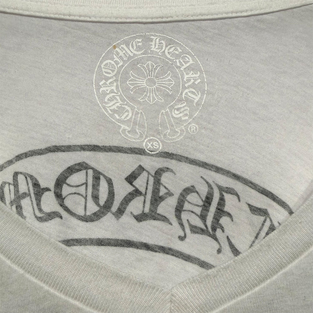 Chrome Hearts Short-Sleeve T-Shirt "T-Bar" V Neck