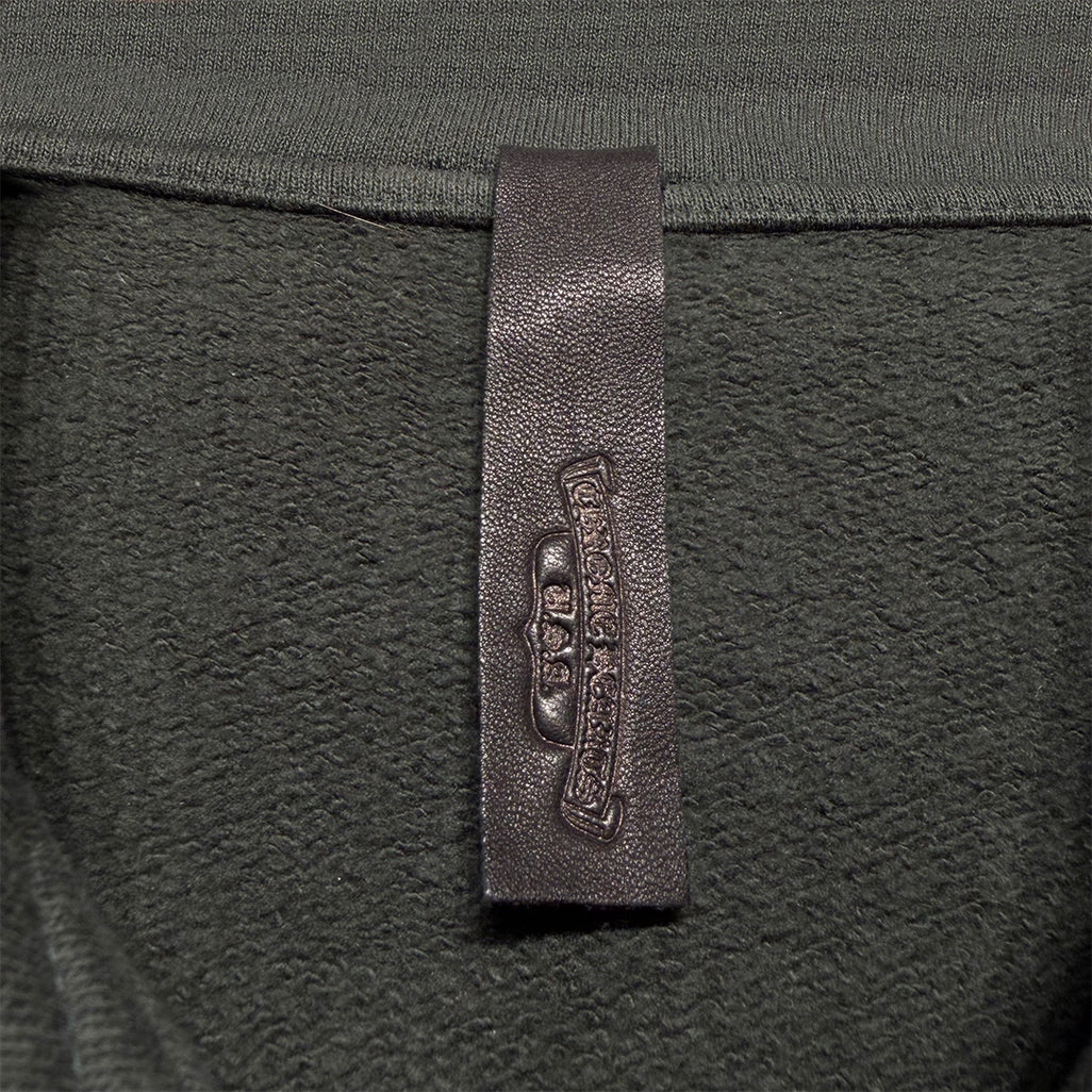 Chrome Hearts "Slo Ride" Half Zip Sweatshirt Dark Green