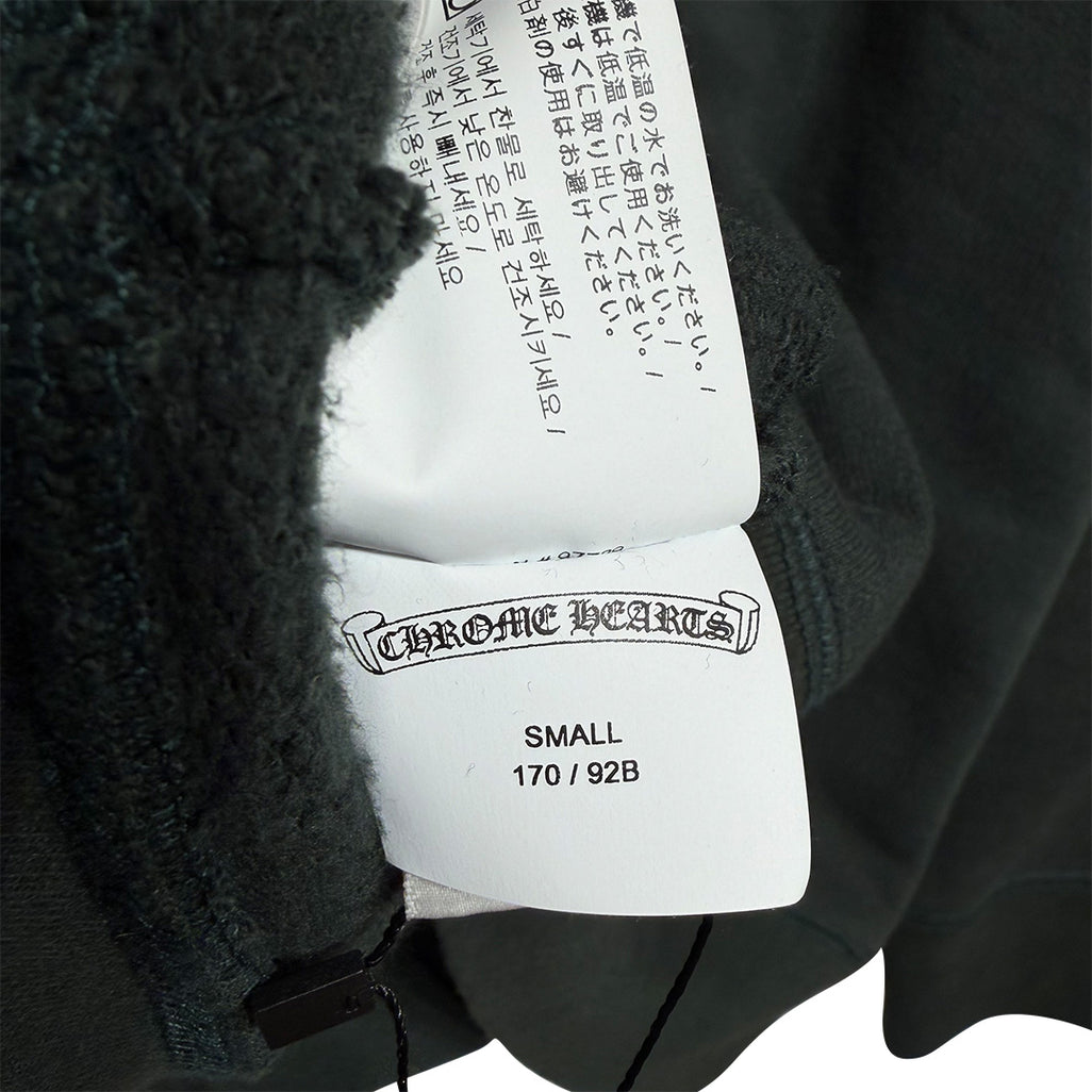 Chrome Hearts "Slo Ride" Half Zip Sweatshirt Dark Green