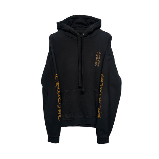 Chrome Hearts Vertical Logo Hoodie Black Brown