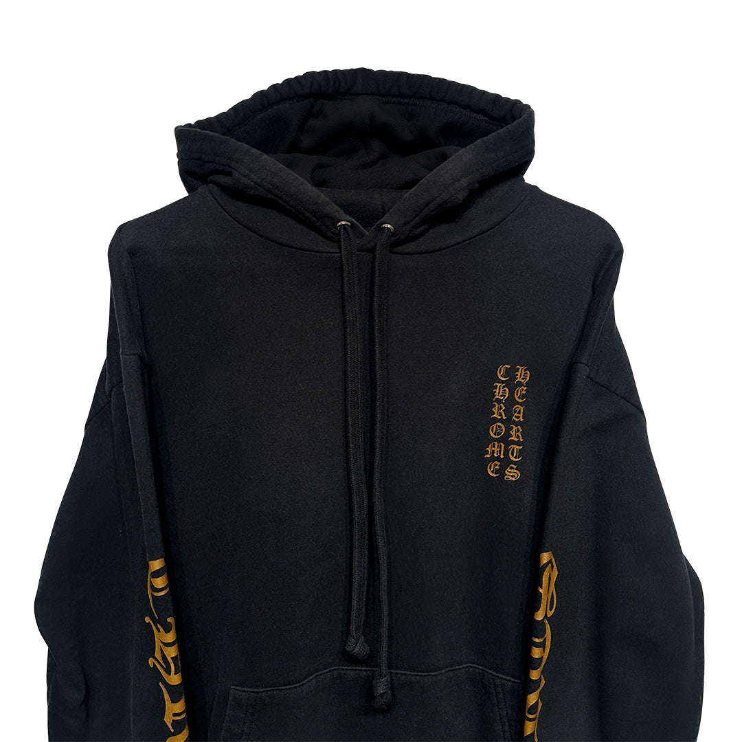 Chrome Hearts Vertical Logo Hoodie Black Brown