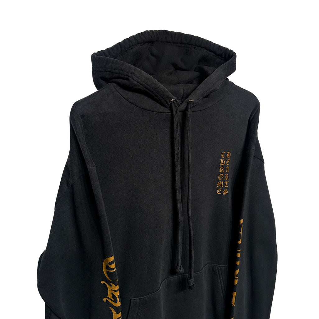 Chrome Hearts Vertical Logo Hoodie Black Brown