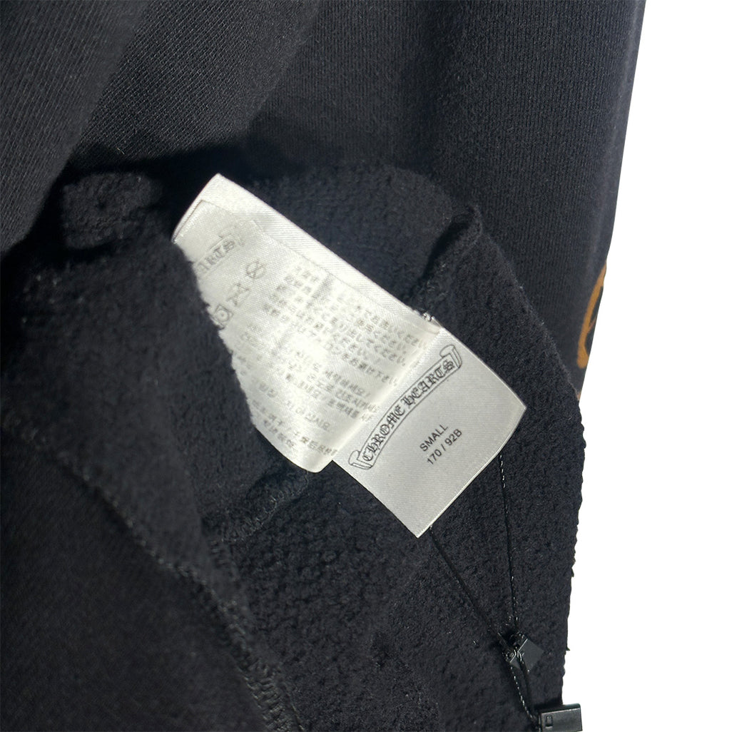 Chrome Hearts Vertical Logo Hoodie Black Brown