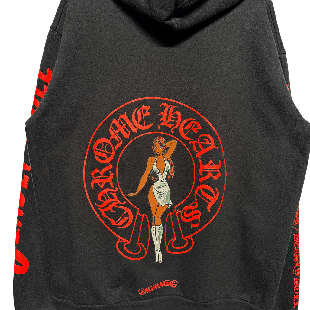 Chrome Hearts x Deadly Doll Hoodie Black/Red