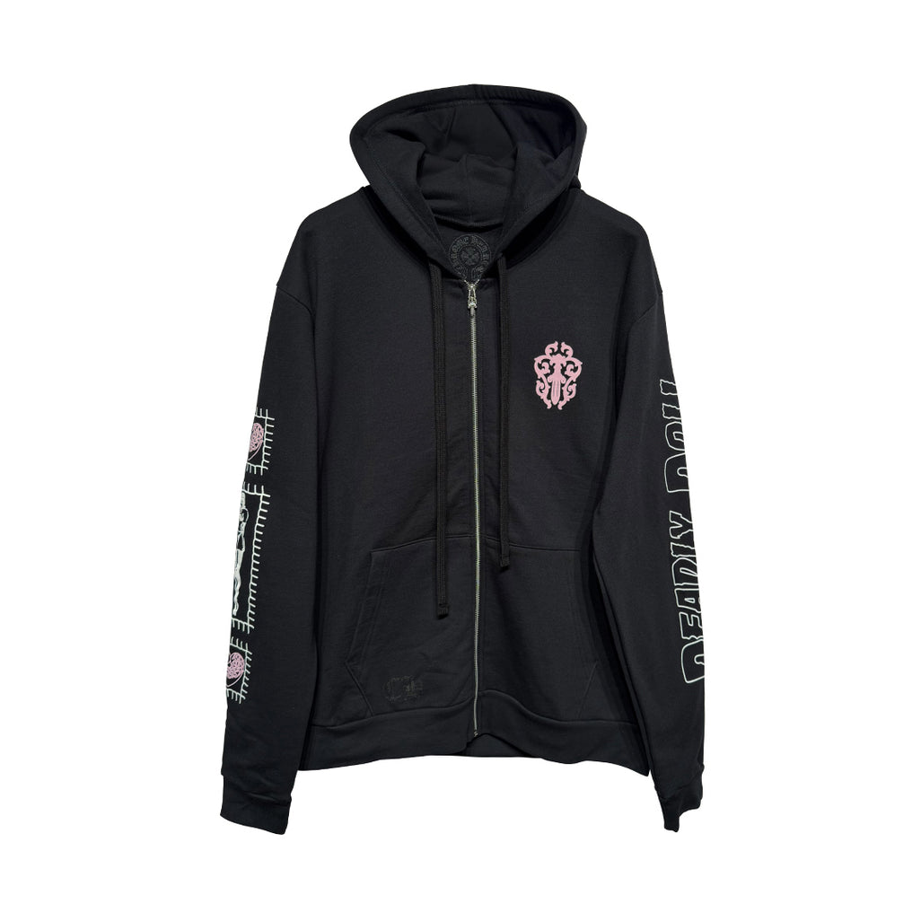 Chrome Hearts x Deadly Doll Pullover Hoodie Black/White