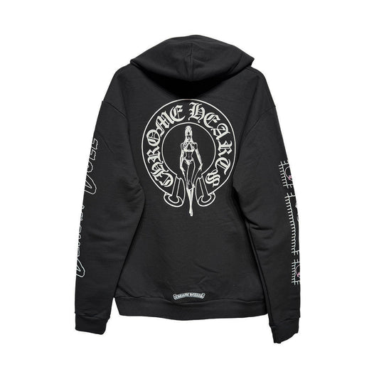 Chrome Hearts x Deadly Doll Pullover Hoodie Black/White