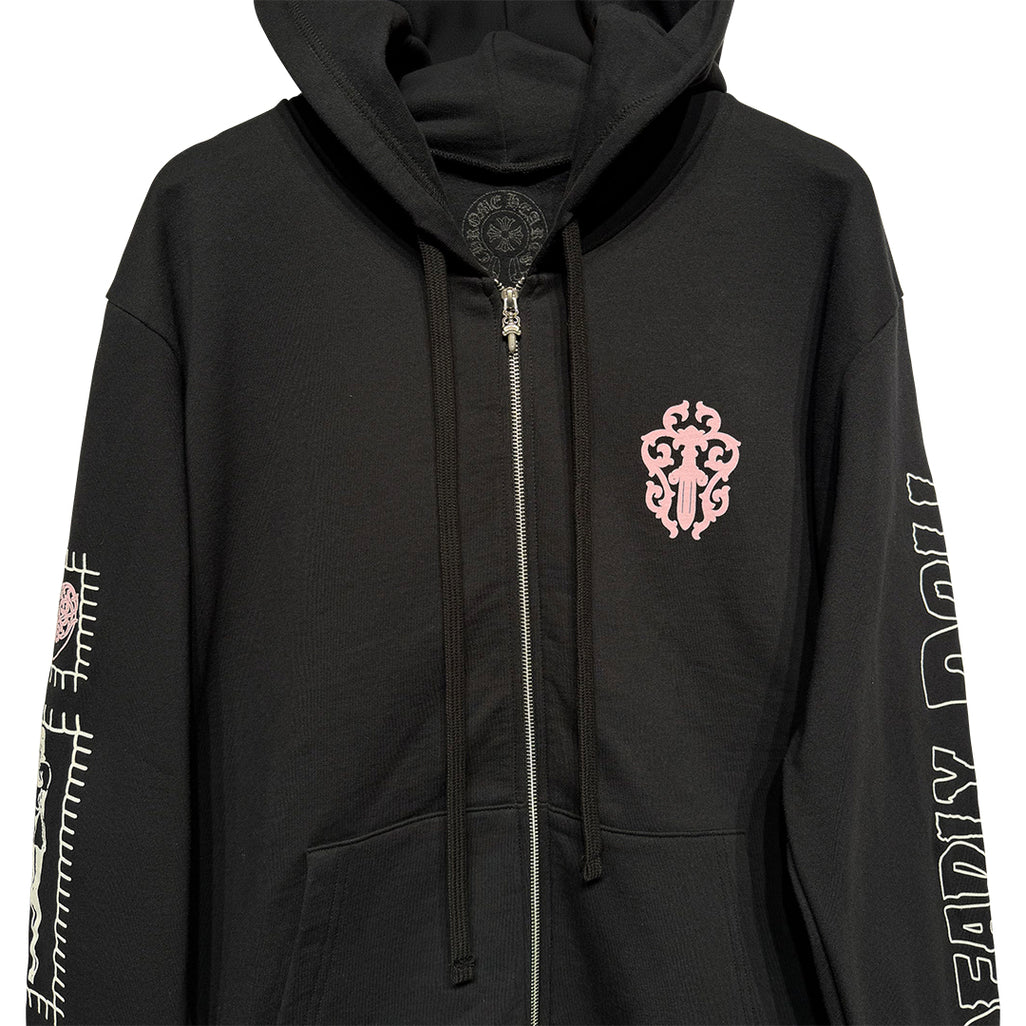 Chrome Hearts x Deadly Doll Pullover Hoodie Black/White