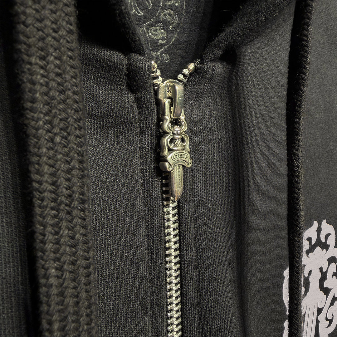 Chrome Hearts x Deadly Doll Pullover Hoodie Black/White