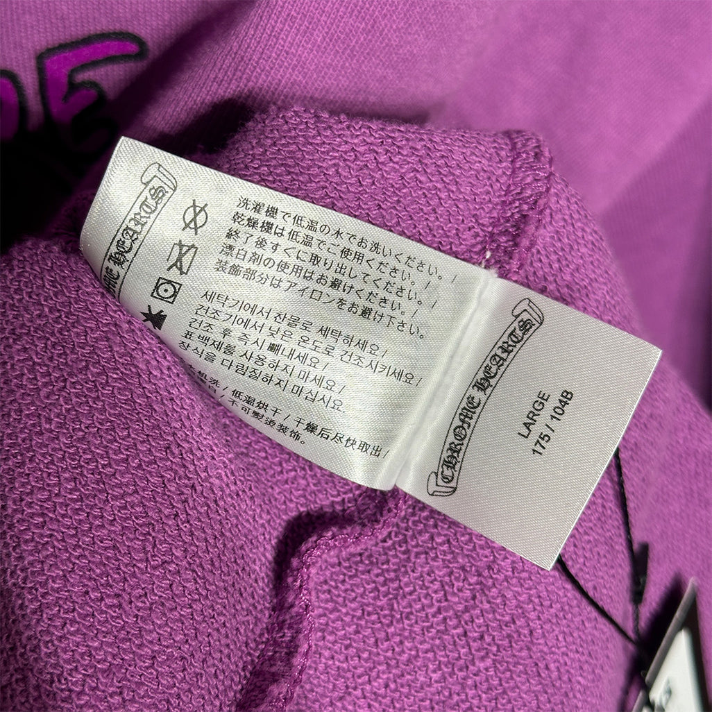 Chrome hearts Matty Boy I Want More Not Less Crewneck Sweatshirt Purple