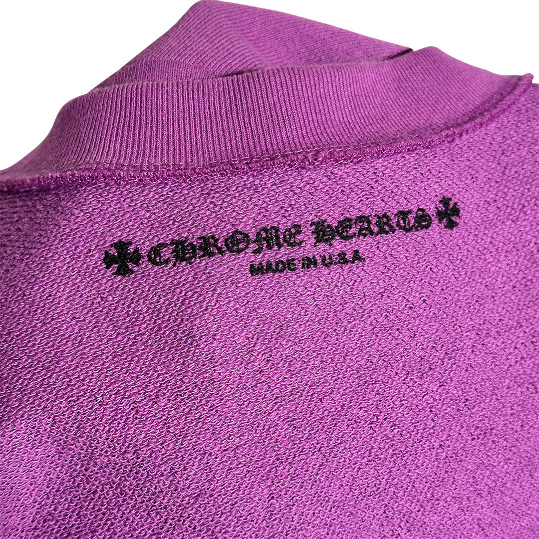 Chrome hearts Matty Boy I Want More Not Less Crewneck Sweatshirt Purple