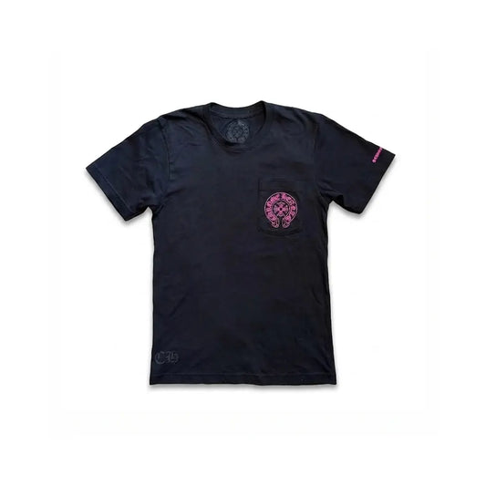 Chrome Hearts Horseshoe Pink T-Shirt