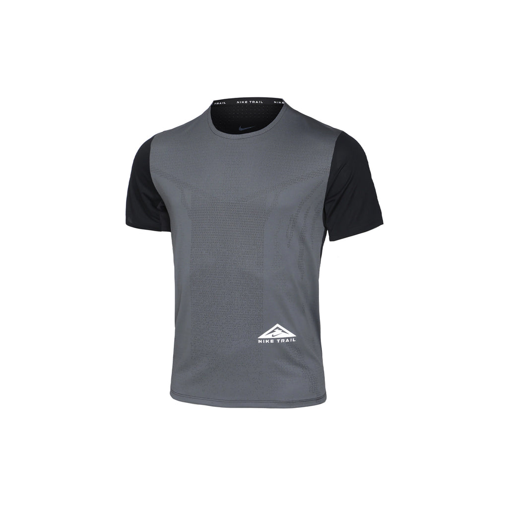Nike Dri-FIT Rise 365 Trail Running T-Shirt Black Grey