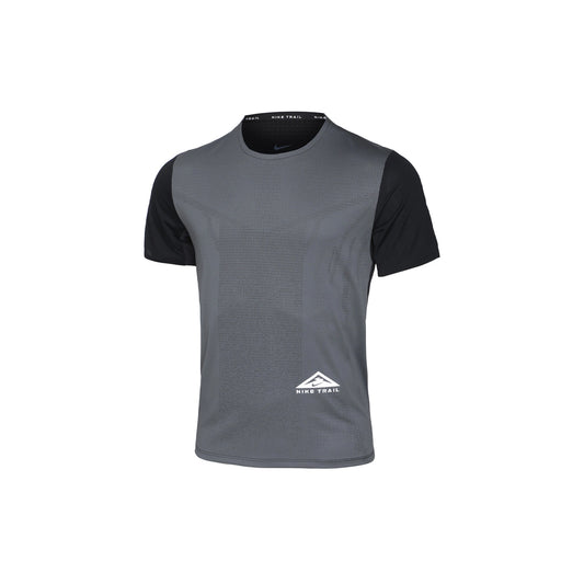 Nike Dri-FIT Rise 365 Trail Running T-Shirt Black Grey