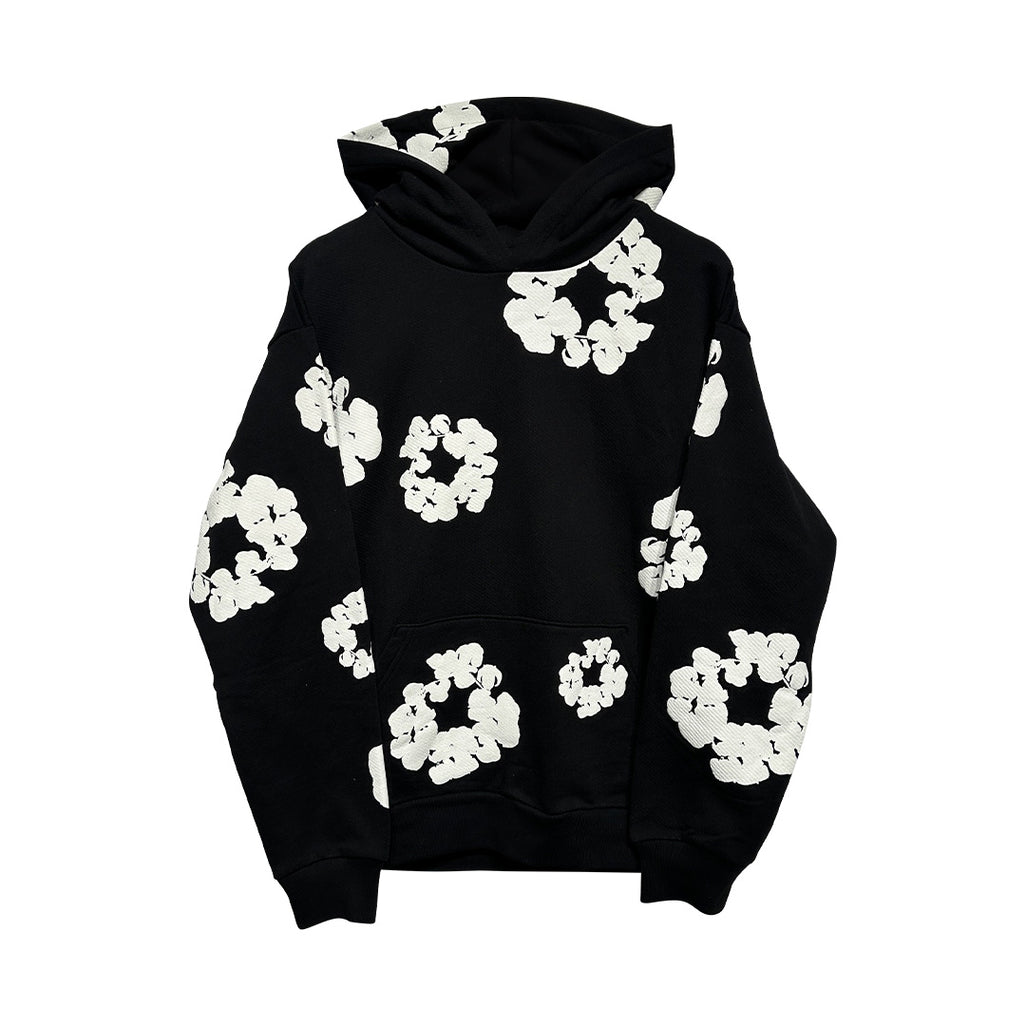 Denim Tears Cotton Wreath Hoodie Black