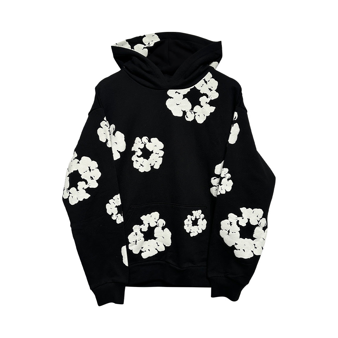 Denim Tears Cotton Wreath Hoodie Black