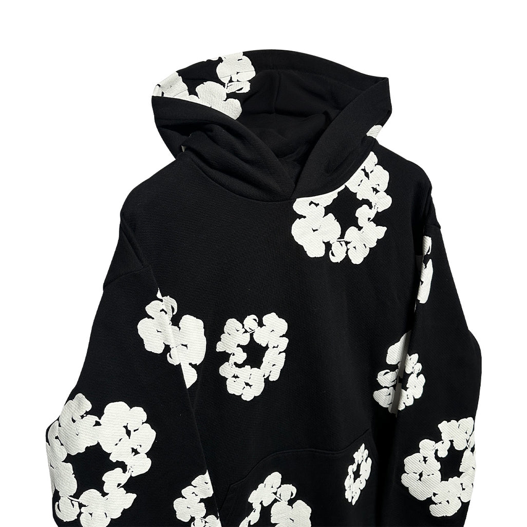 Denim Tears Cotton Wreath Hoodie Black