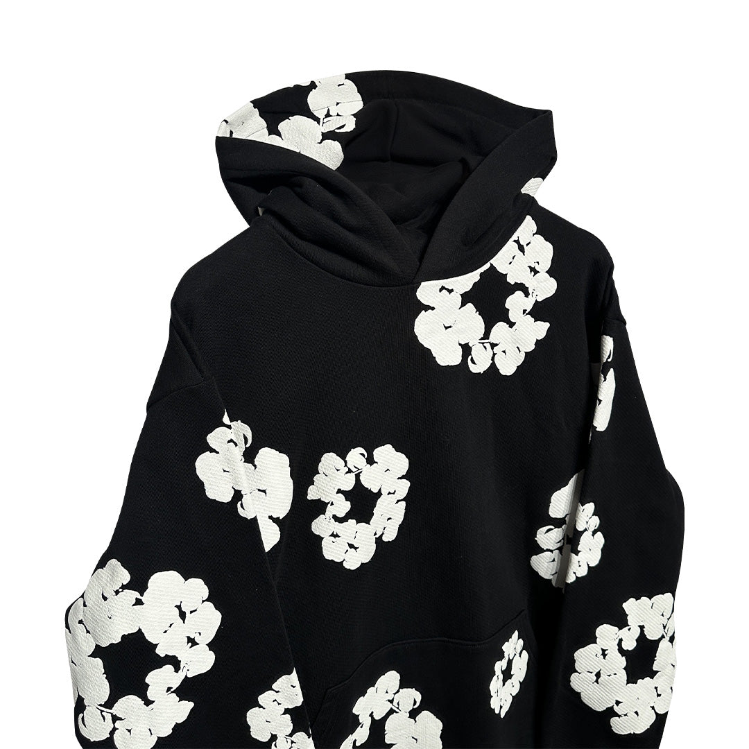 Denim Tears Cotton Wreath Hoodie Black