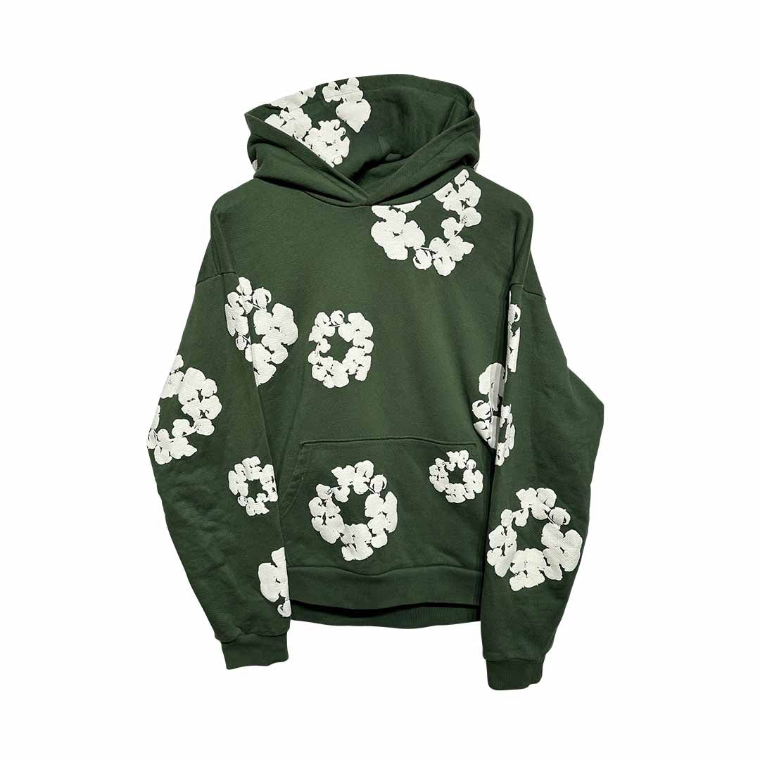 Denim Tears Cotton Wreath Hoodie Green