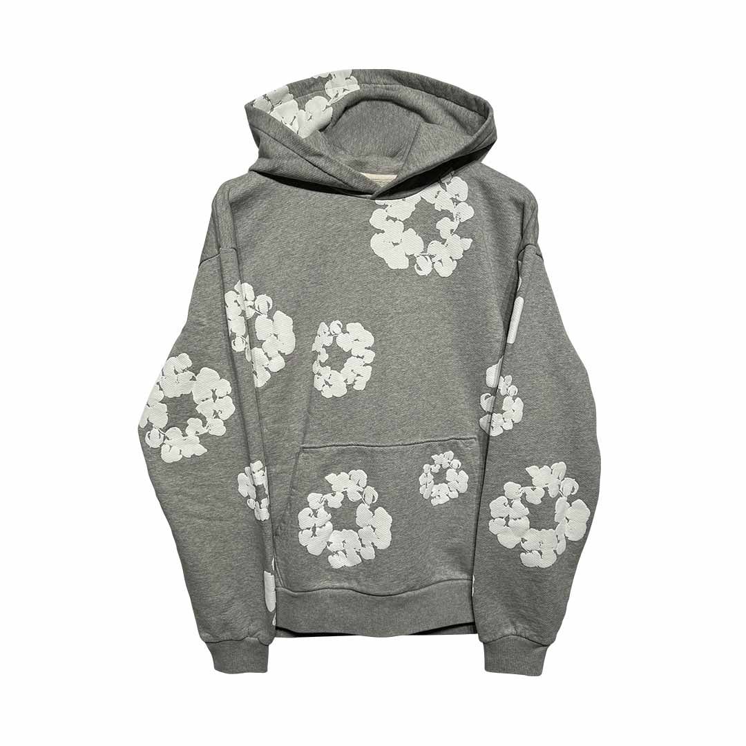 Denim Tears Cotton Wreath Hoodie Grey