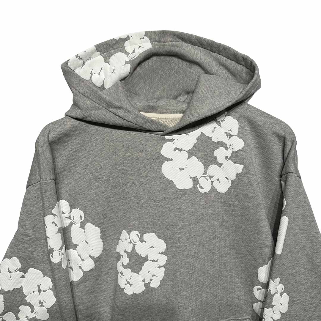 Denim Tears Cotton Wreath Hoodie Grey