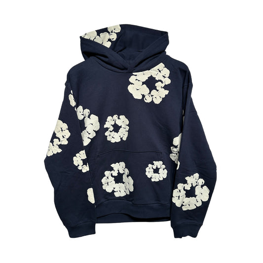 Denim Tears Cotton Wreath Hoodie Navy