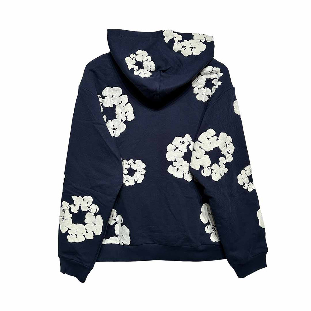 Denim Tears Cotton Wreath Hoodie Navy