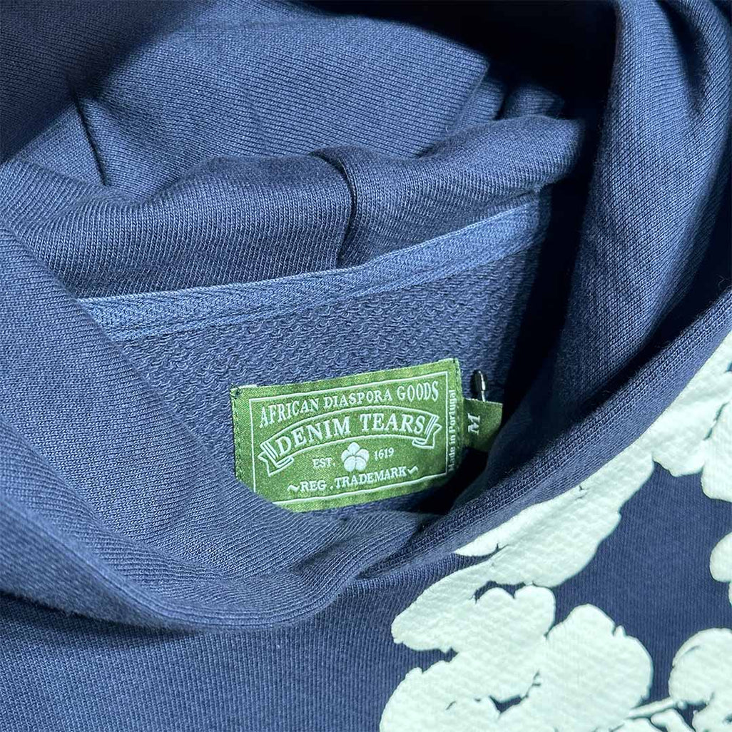 Denim Tears Cotton Wreath Hoodie Navy