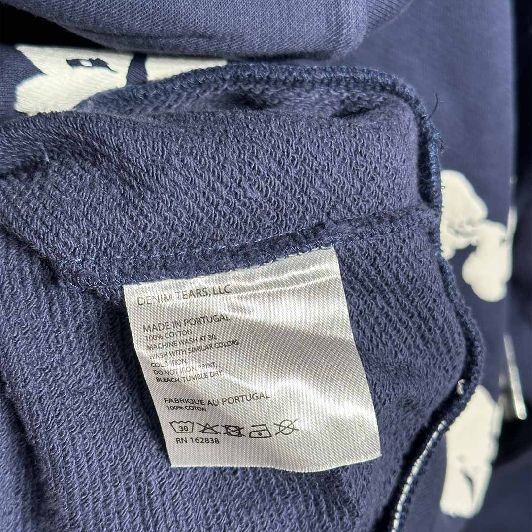 Denim Tears Cotton Wreath Hoodie Navy