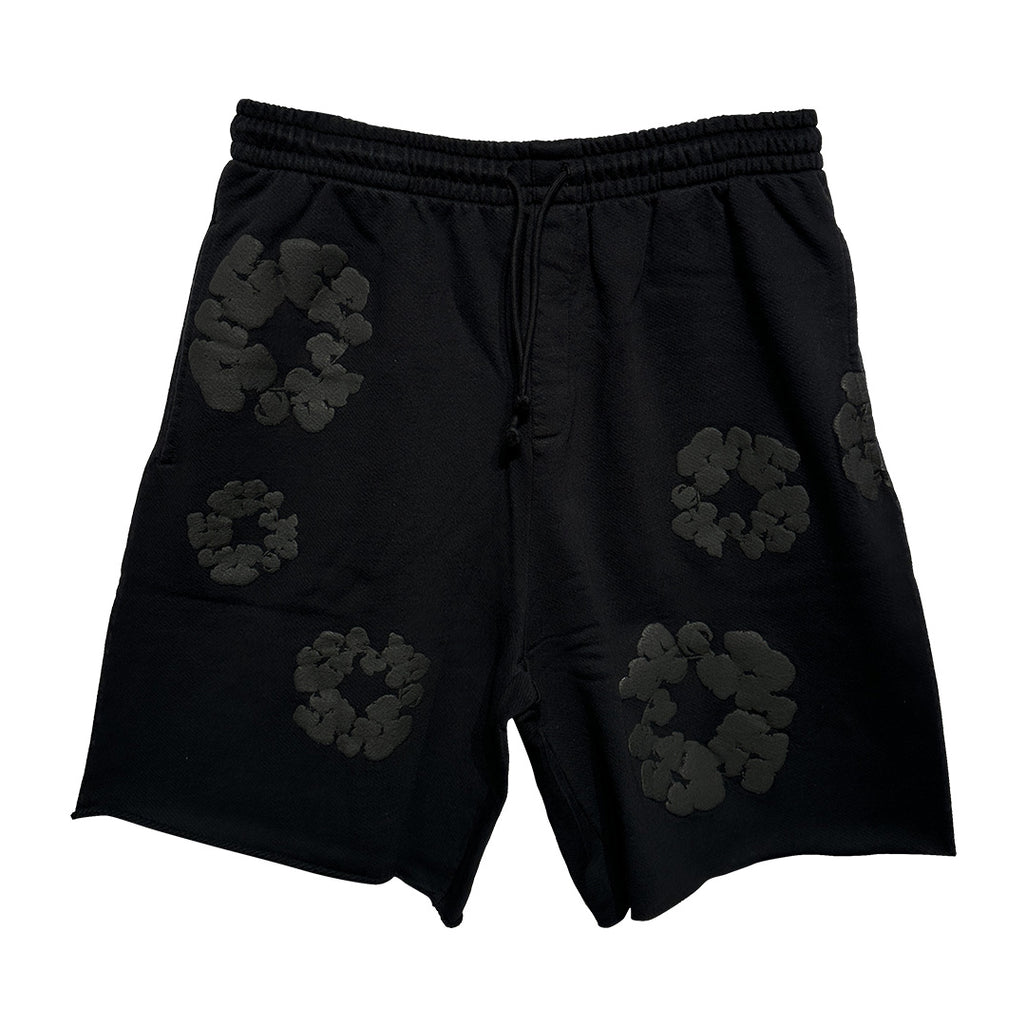 Denim Tears Cotton Wreath Shorts Black