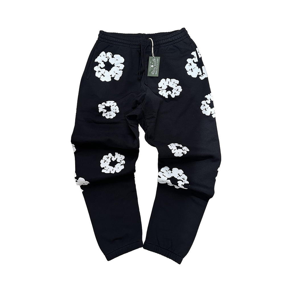 Denim Tears Cotton Wreath Sweatpants Black