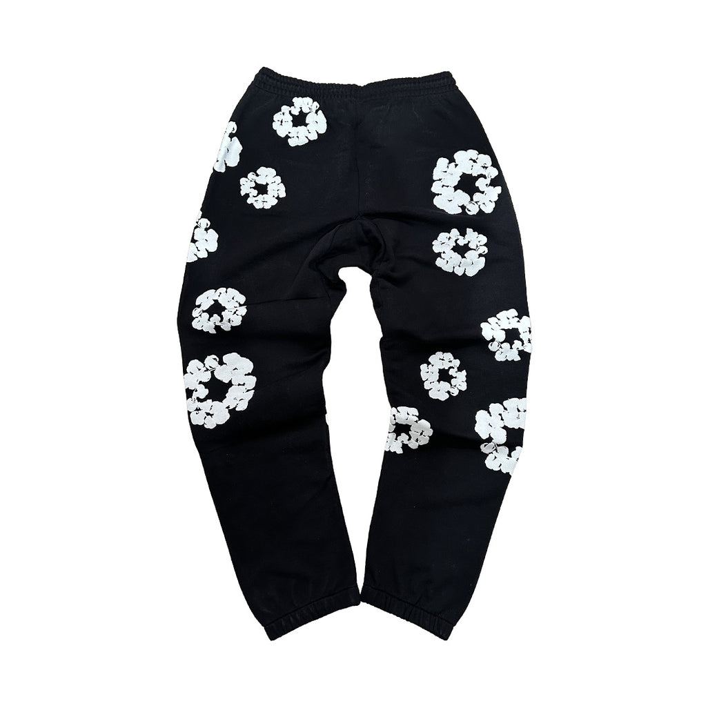 Denim Tears Cotton Wreath Sweatpants Black