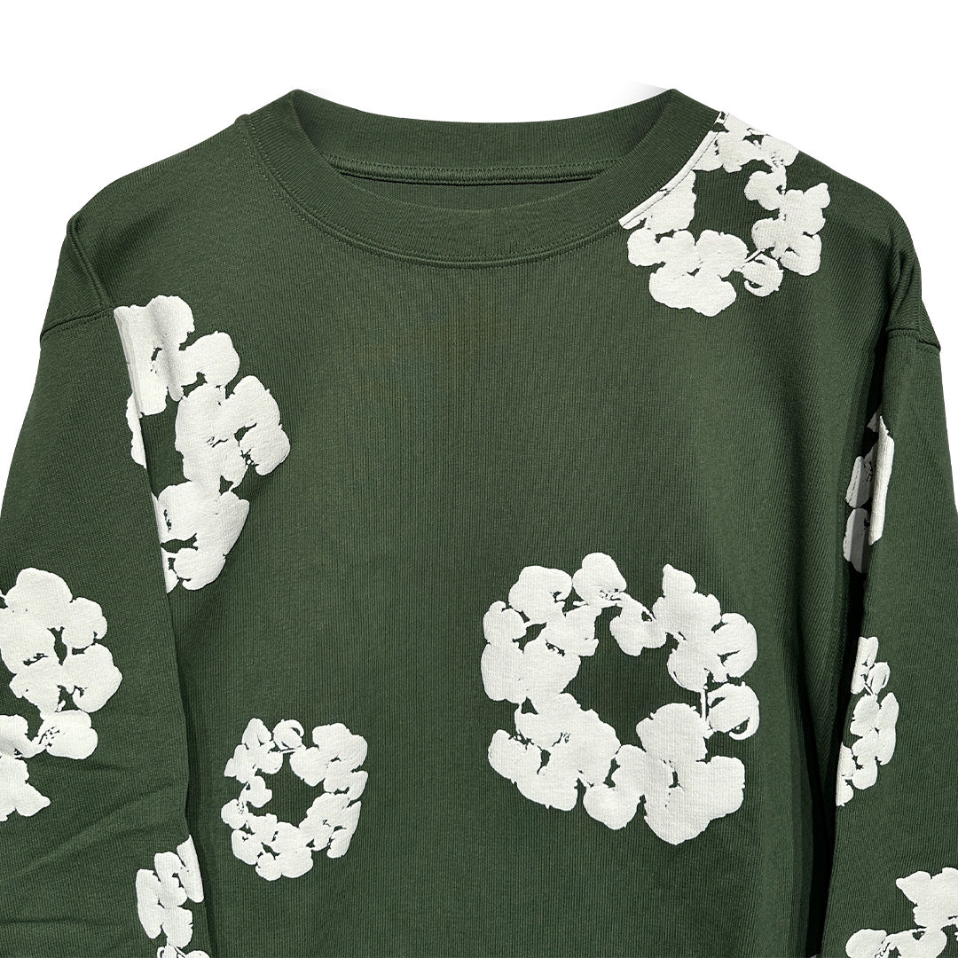Denim Tears Cotton Wreath Sweatshirt Green
