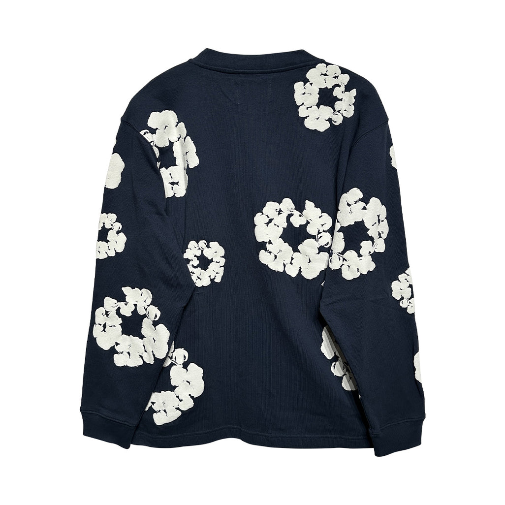 Denim Tears Cotton Wreath Sweatshirt Navy