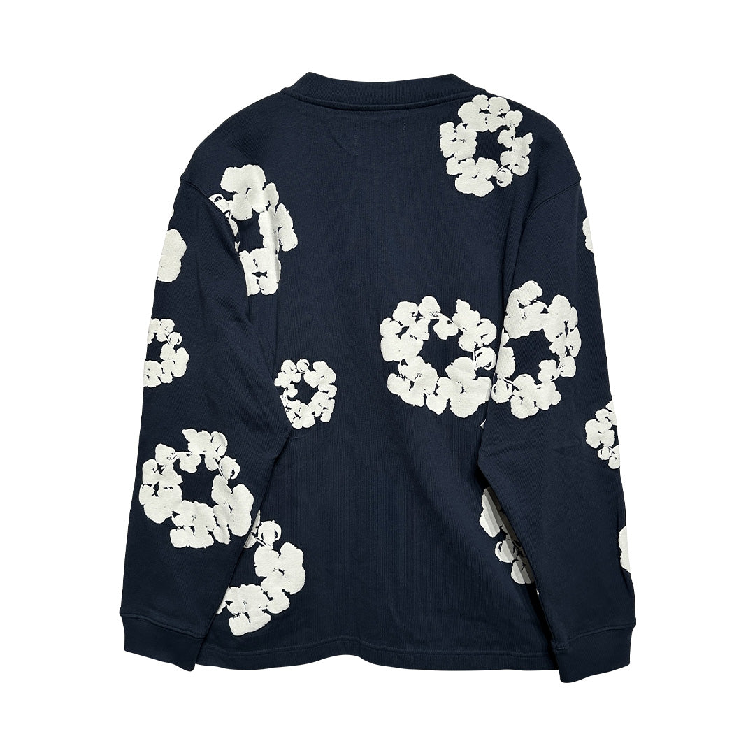 Denim Tears Cotton Wreath Sweatshirt Navy