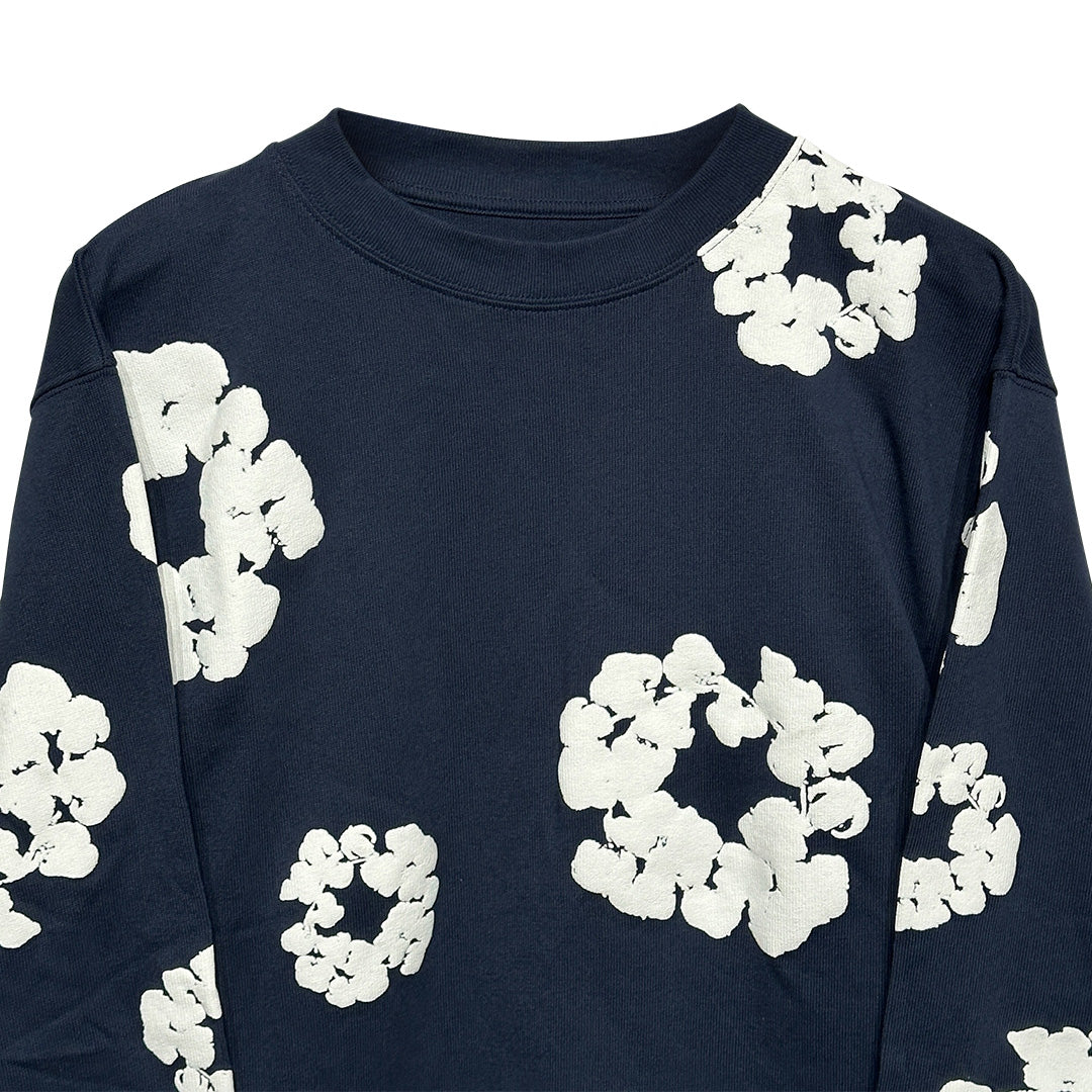 Denim Tears Cotton Wreath Sweatshirt Navy
