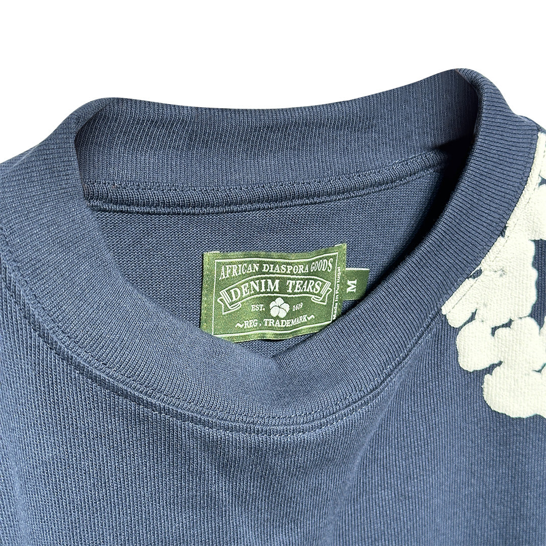 Denim Tears Cotton Wreath Sweatshirt Navy