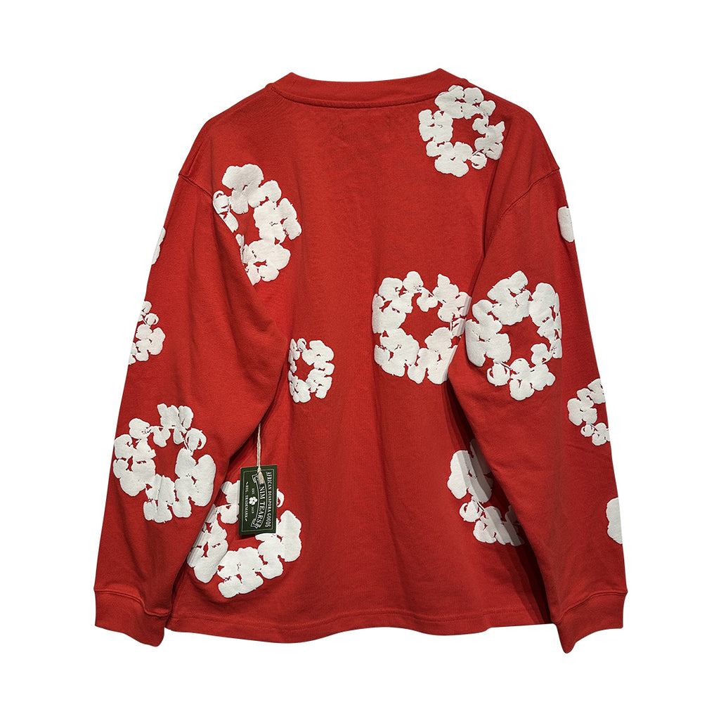 Denim Tears Cotton Wreath Sweatshirt Red